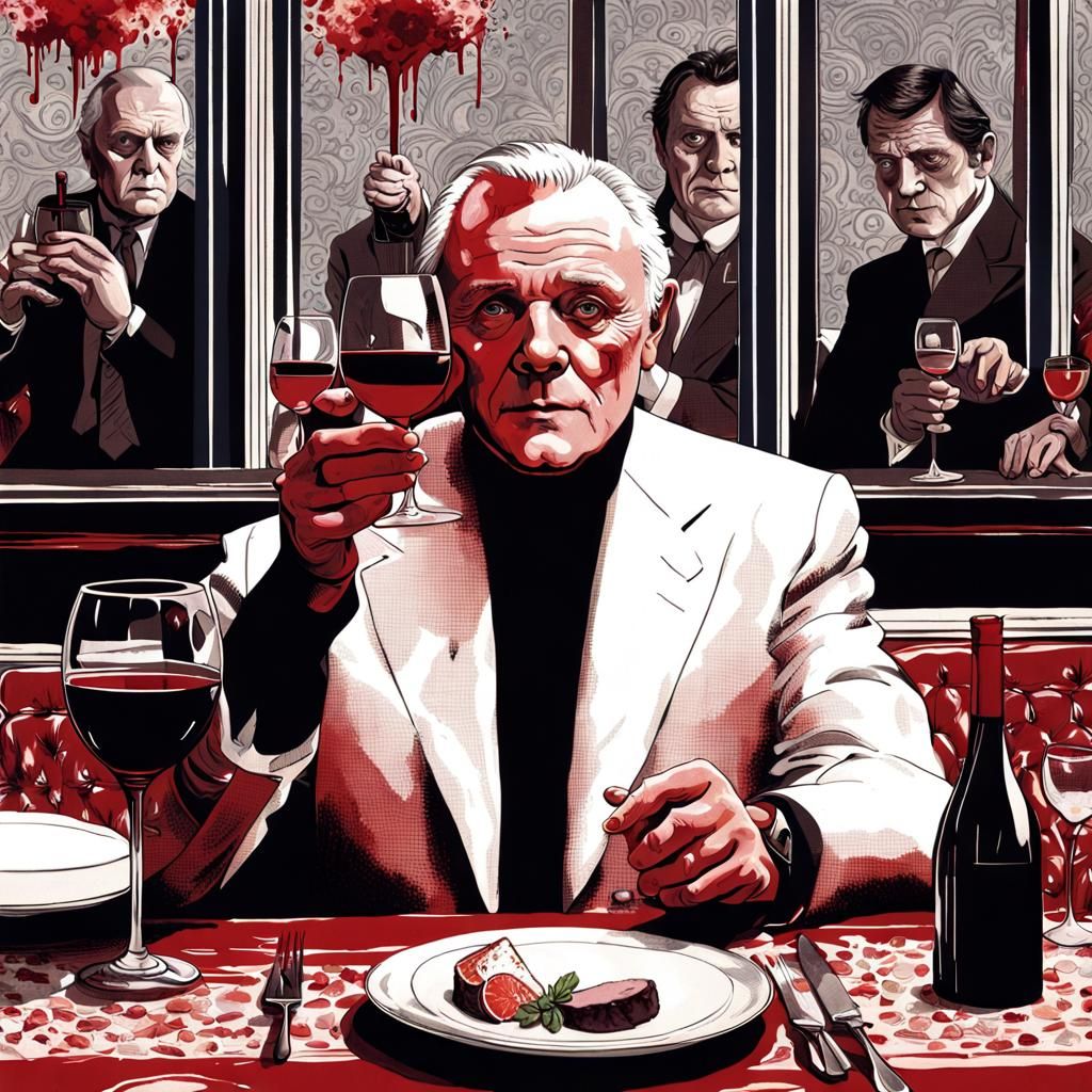 Hannibal Lecter's Dinner in Florence: Expressionist Art