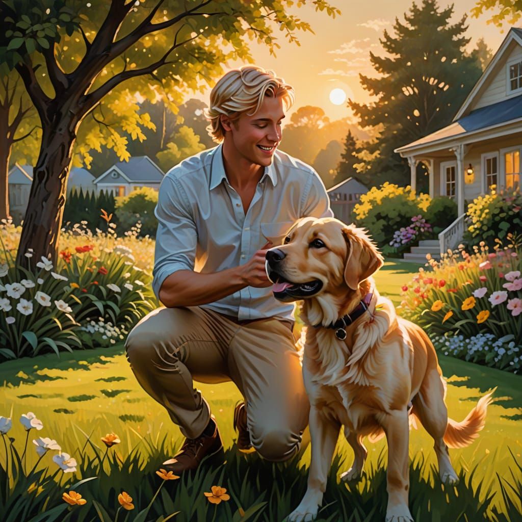 Kyle loved his dog Rusty. Together they made a great team.