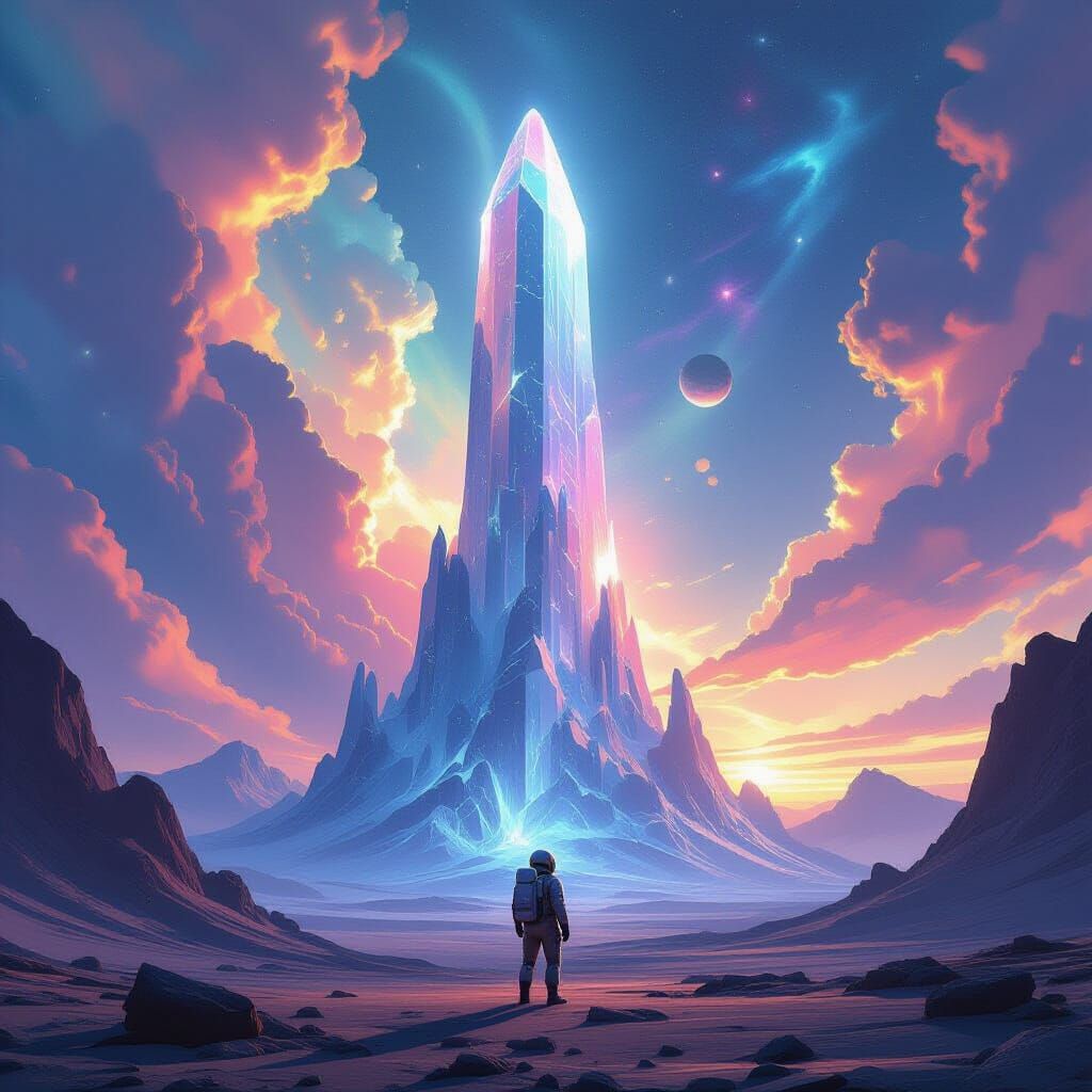 Astronaut Discovers Colossal Crystalline Structure on Alien ...