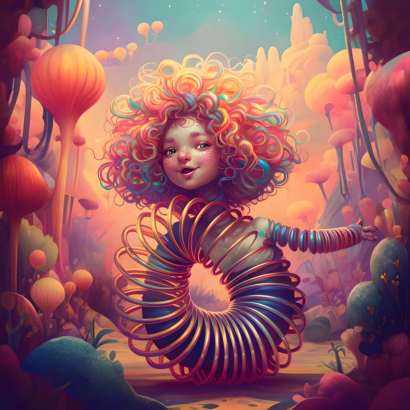 Troll Doll Slinky Hybrid Creature