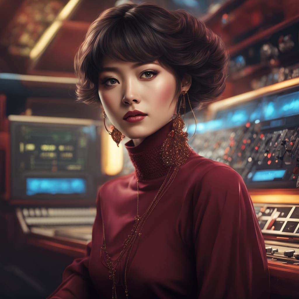 Glamorous Rydra Wong in 70s Hong Kong Pop Style