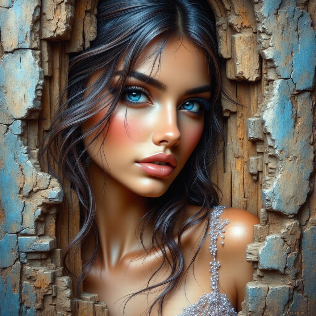 Her Delicate Blue Eyes: A Portrait of Love and Memory