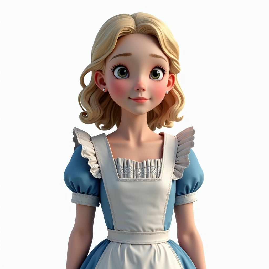 Hyper-Realistic Alice in Wonderland Digital Art