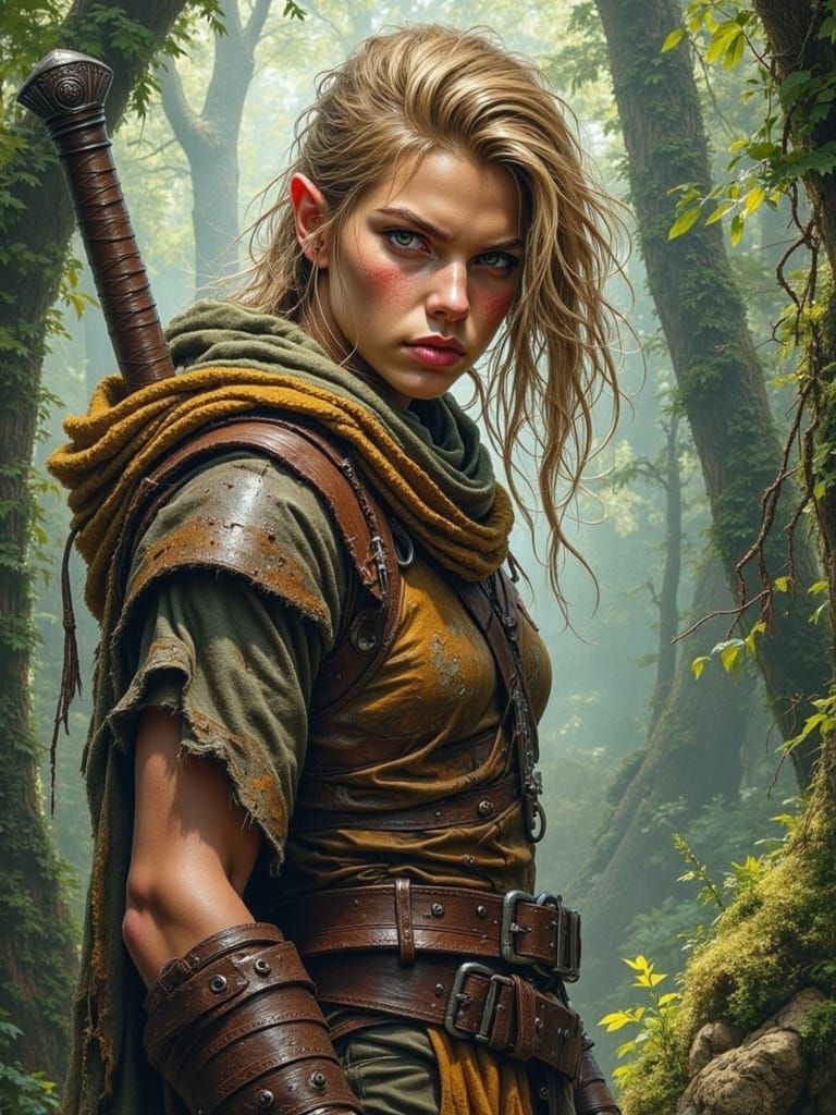 Ethereal Ranger Emerges from the Primeval Forest