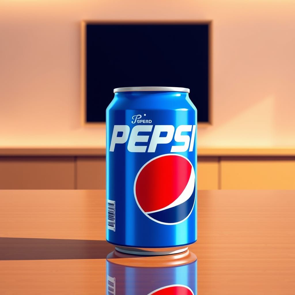 Futuristic Soda Can in Modern Minimalist Setting