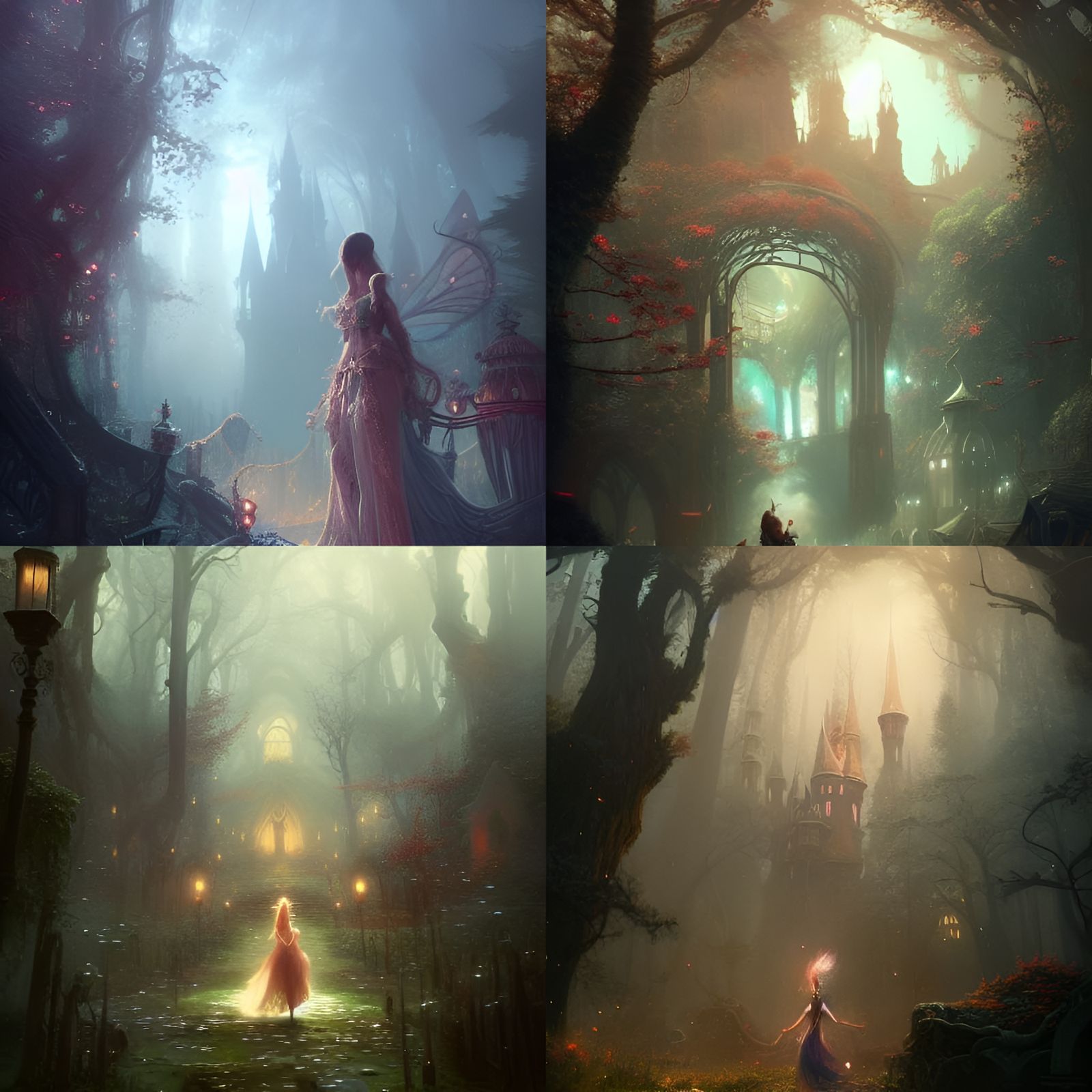 Whimsical Fairy Wonderland Concept Art