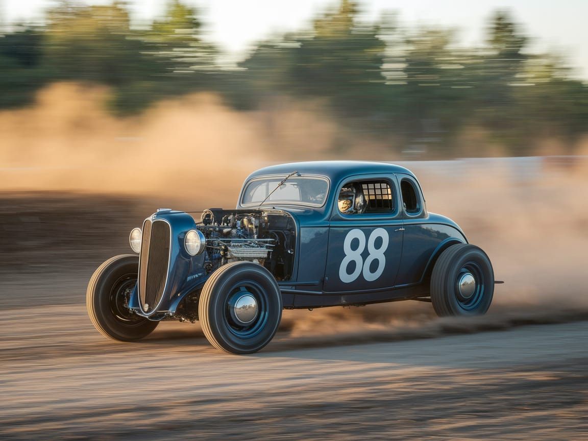 Vintage Dirt Track Racer #88