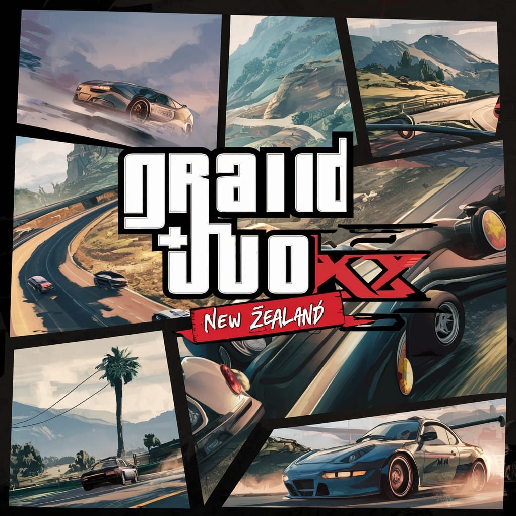 Grand Theft Auto XIX Car Chase in New Zealand