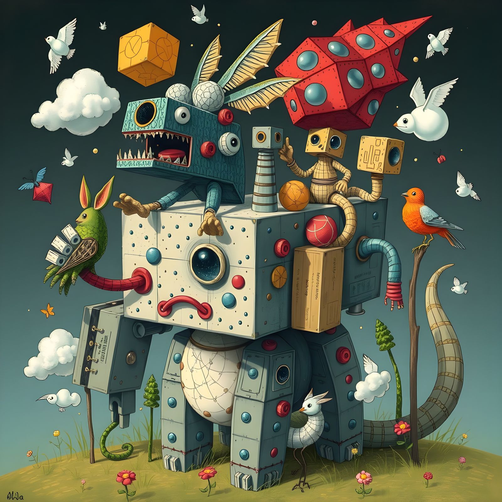 Cube & Co. (storybook illustration)