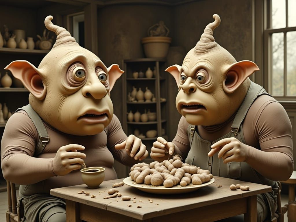 Surreal Potato Artists Craft Gigantic Humanoid Potatoes in S...