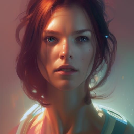 Futuristic Med Bay Machine Portrait in Detailed Lighting