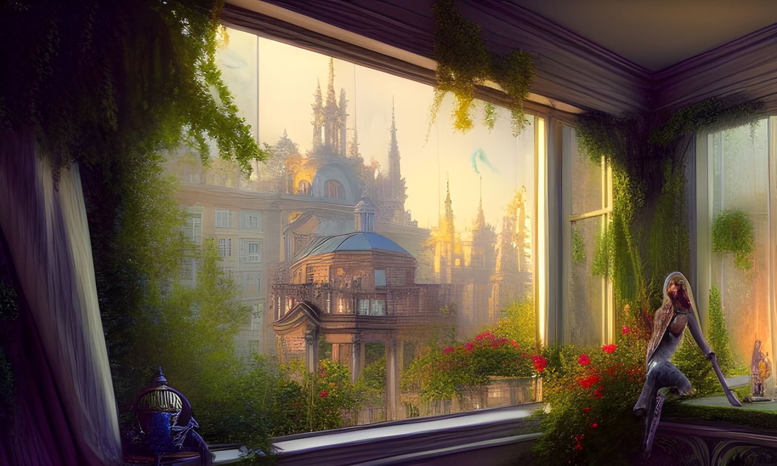 Magical Duplex Garden Home in Digital Style