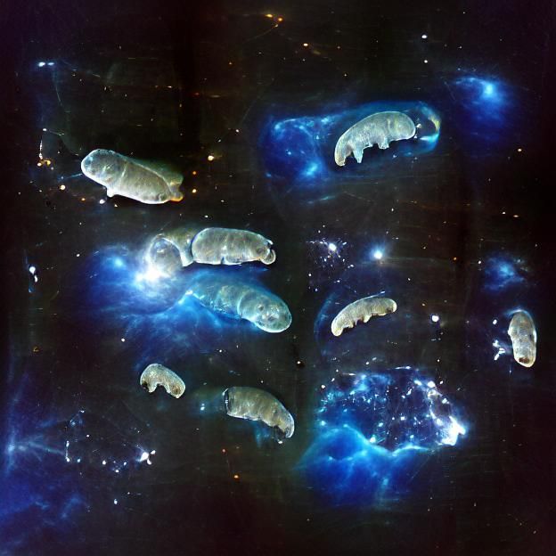 Space Tardigrade Among Galaxies and Nebulae