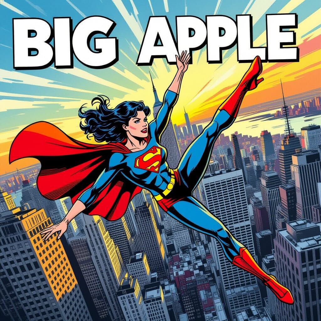 Lois Lane's High Fashion Fall in Comic Style