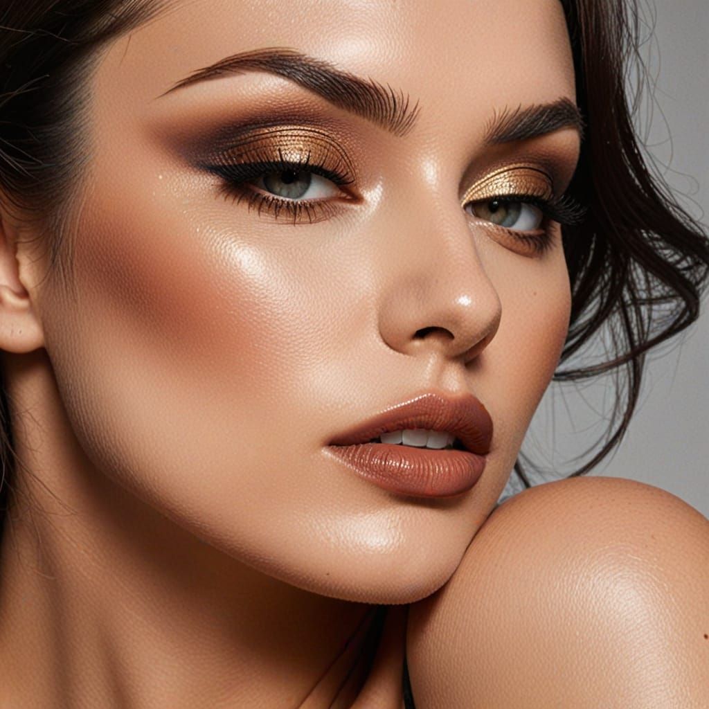 Sensual Voluptuous Figure in Dark Shadows