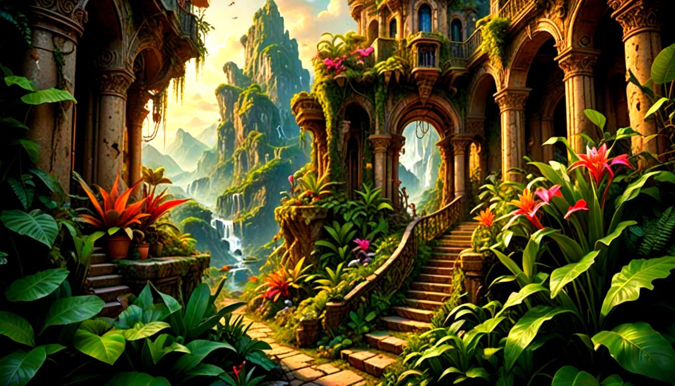 Lush Plants Reclaim Forgotten City in Fairytale Style