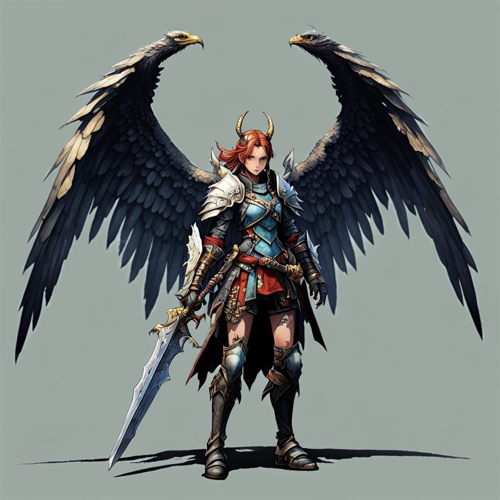 64-bit Winged Character in Tactics Game Style