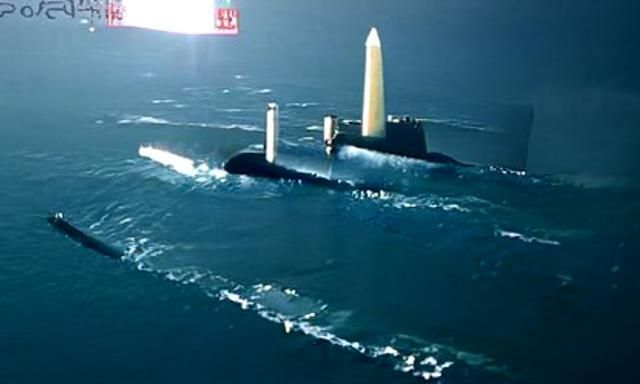 nuclear chinese submarine attack  large us submarine SS