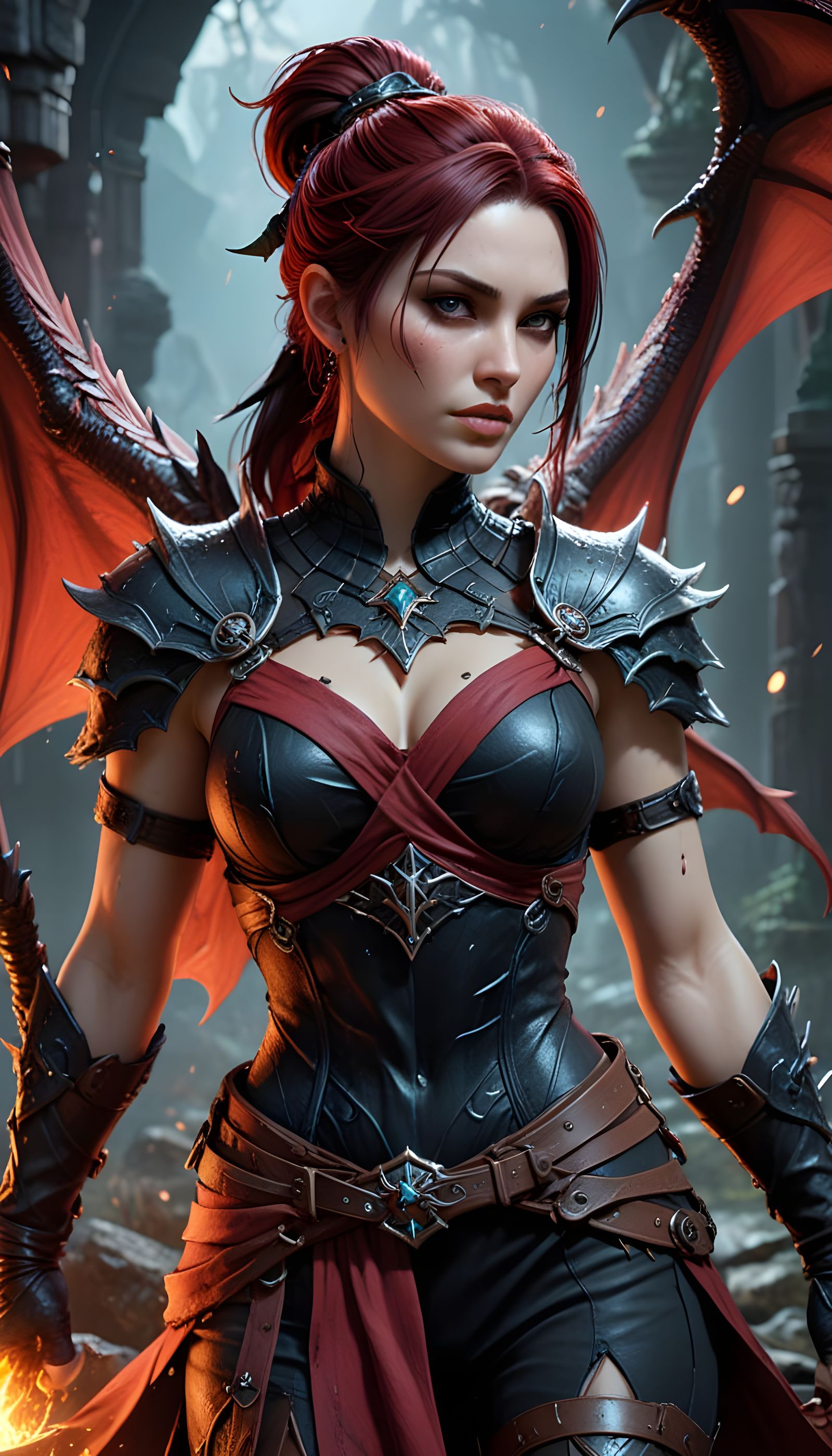 Sensual Fantasy Warrior Exudes Confidence with Dragon Age St...