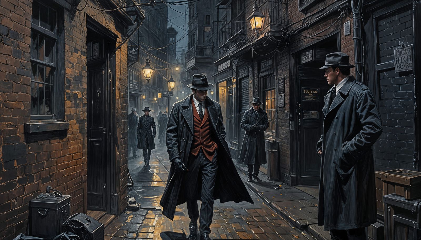 Noir City Secrets Unveiled in Darkened Alleyways