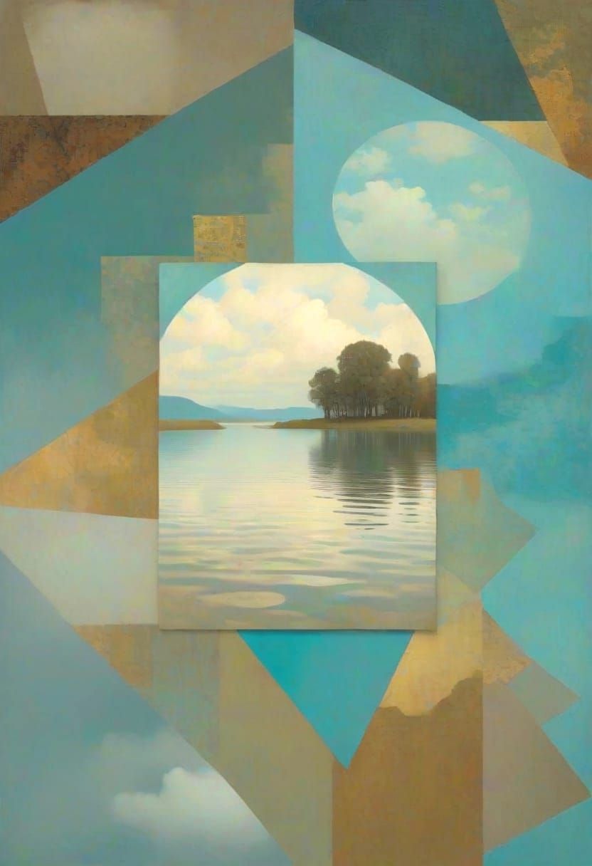 Dreamscape Elysium in Turquoise Hues