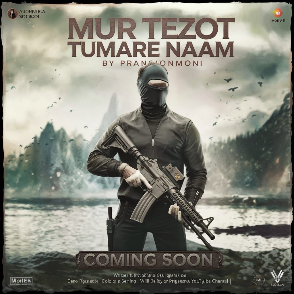 Movie Poster Featuring Invisible Man in Dark Fantasy Style