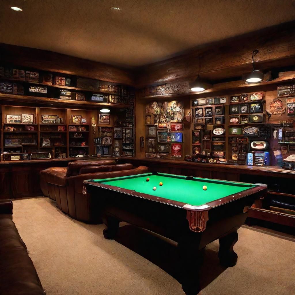 AI Interpretation of a Man Cave