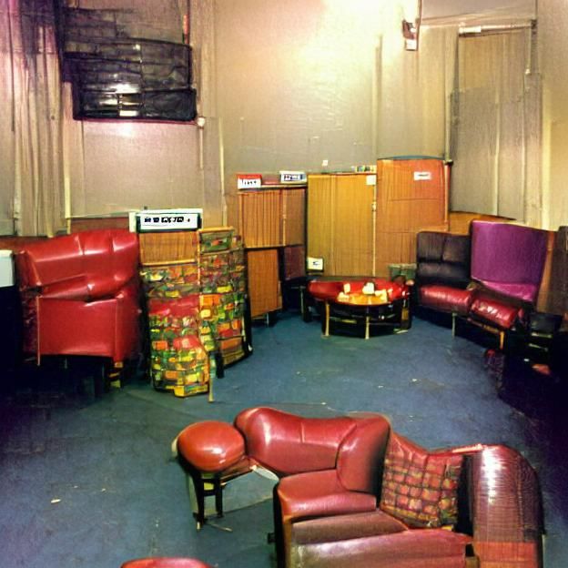 AI Rendering of a Backrooms Lounge