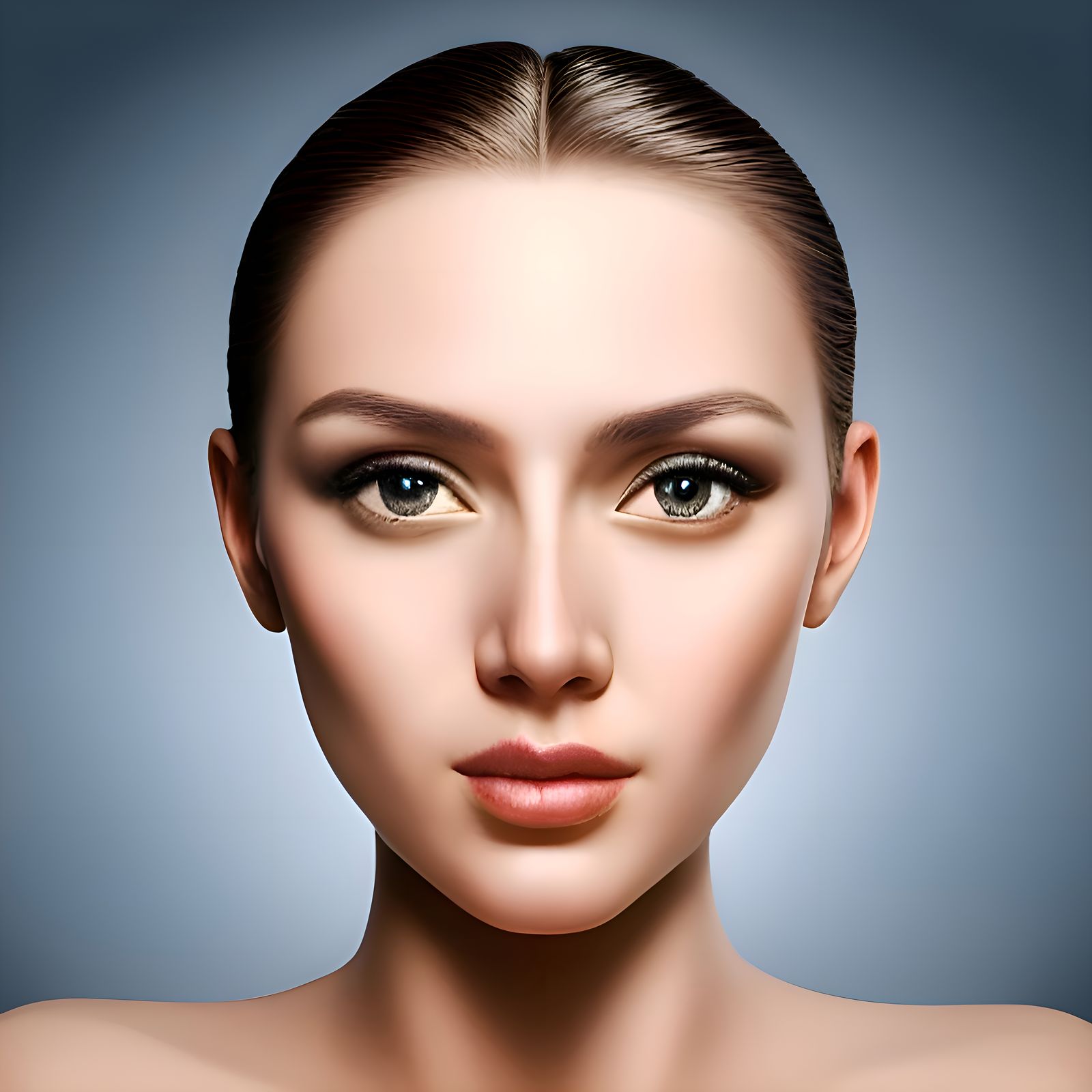 Abkhazia as a Beautiful Woman: 3D Render