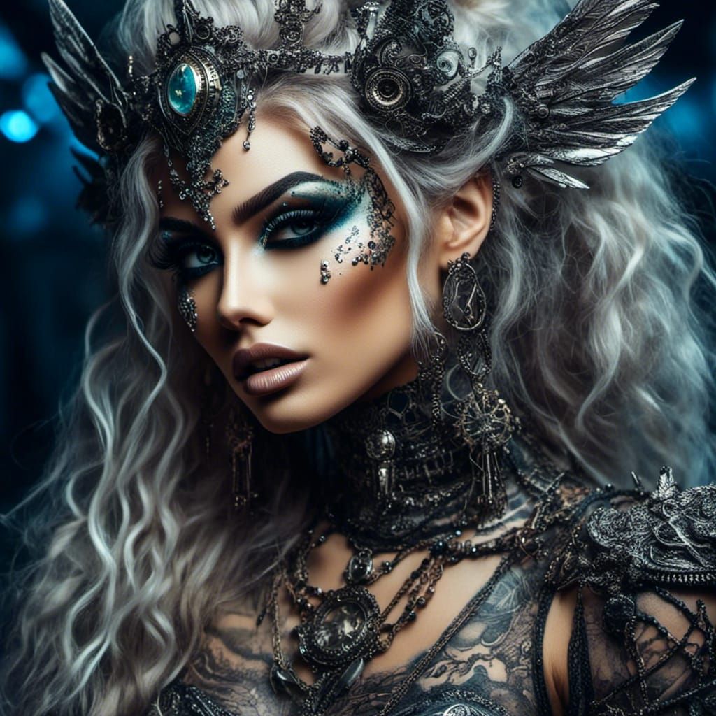 Punk Fairy in Apocalyptic Cyberpunk World