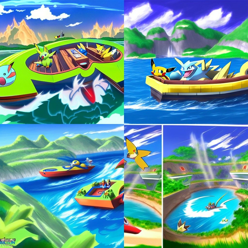 Pokemon Snap Boat Ride Concept Art