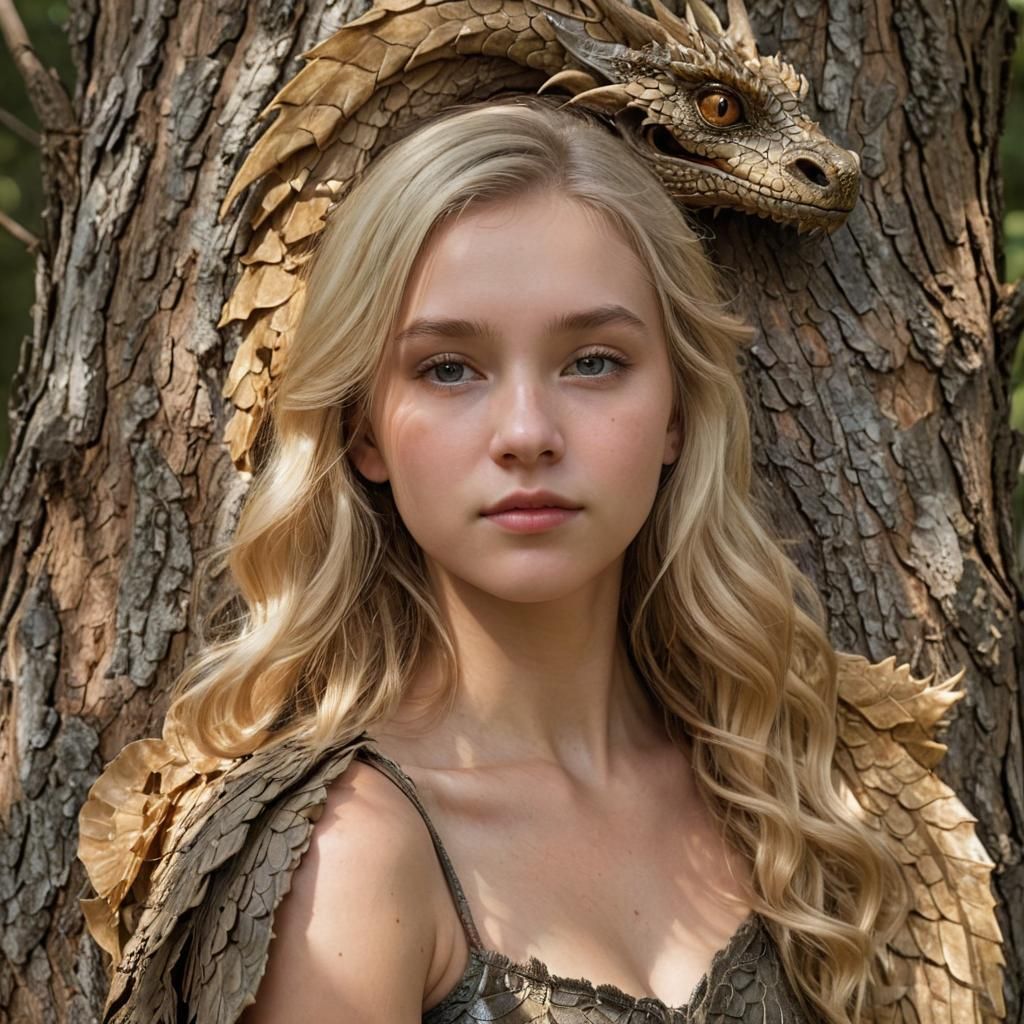Girl with Dragon: Wildlife Photography in Woods