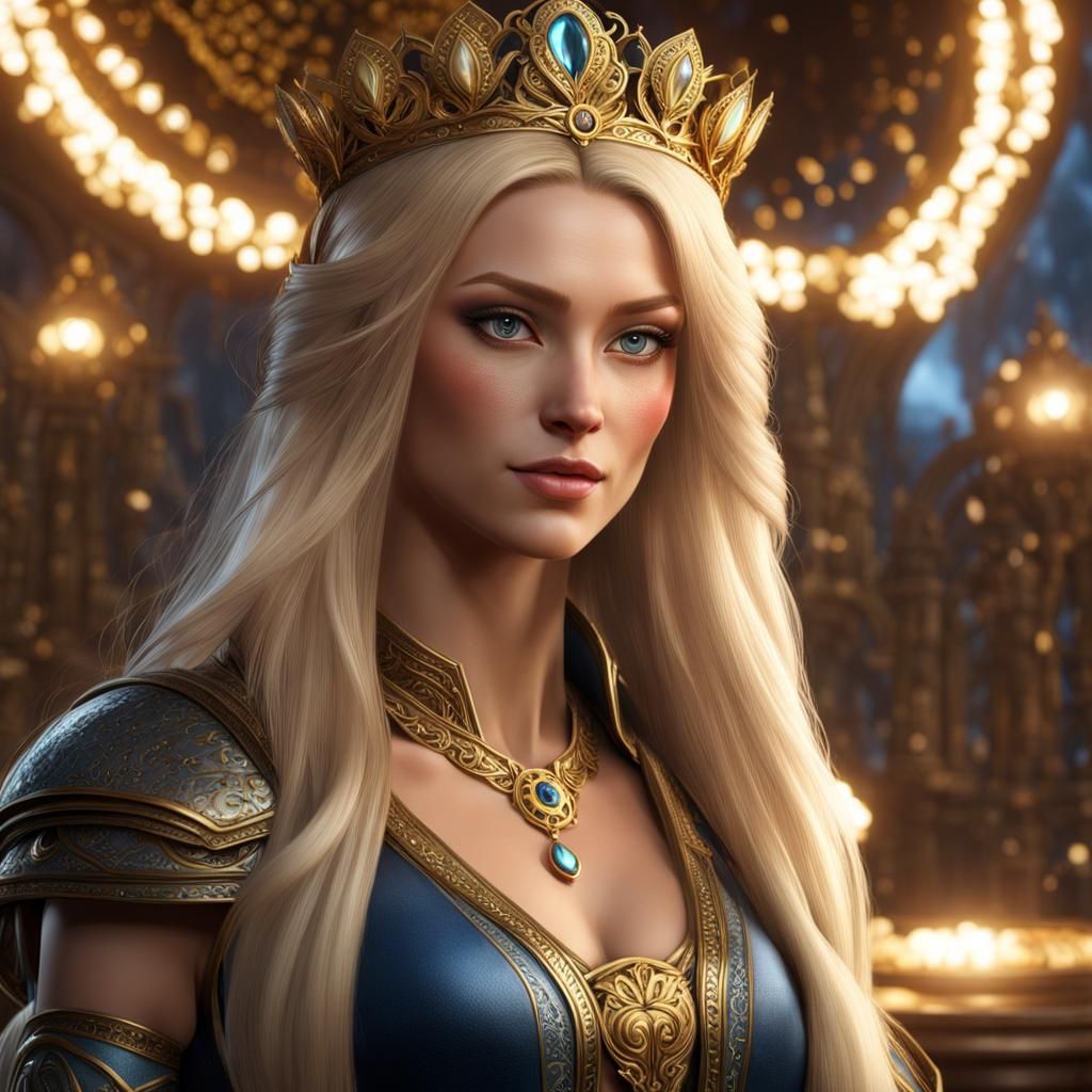 Pleiadean Princess Portrait in Unreal Engine 5