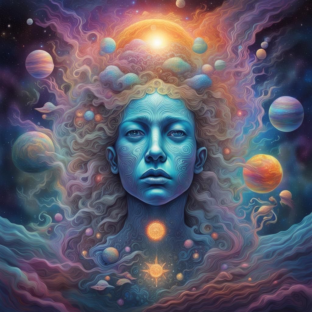 Astral Cosmic Ghostly Hunger Illustration