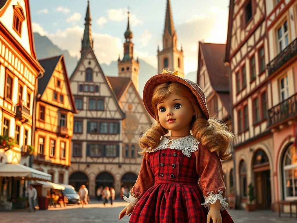 American Girl Doll in Austria: Impressionistic Folk Art