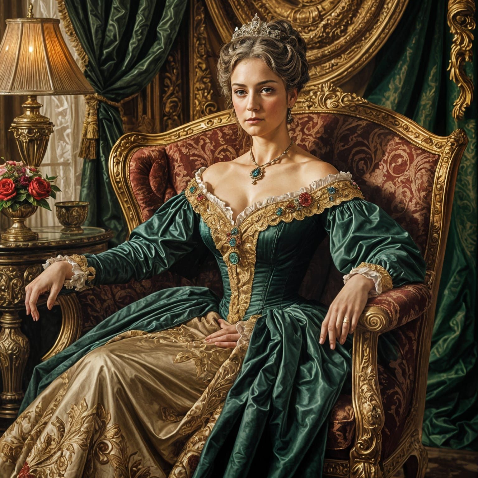 Victorian Lady Portrait in Alla Prima Style