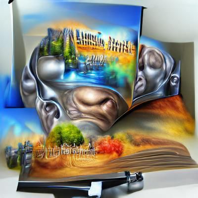 Human Mind Limits: Airbrush Art Storybook Illustration