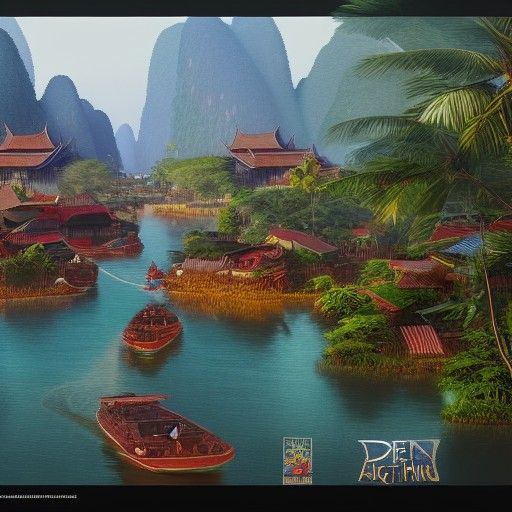 Vietnam in the 1970s: Detailed Matte Painting