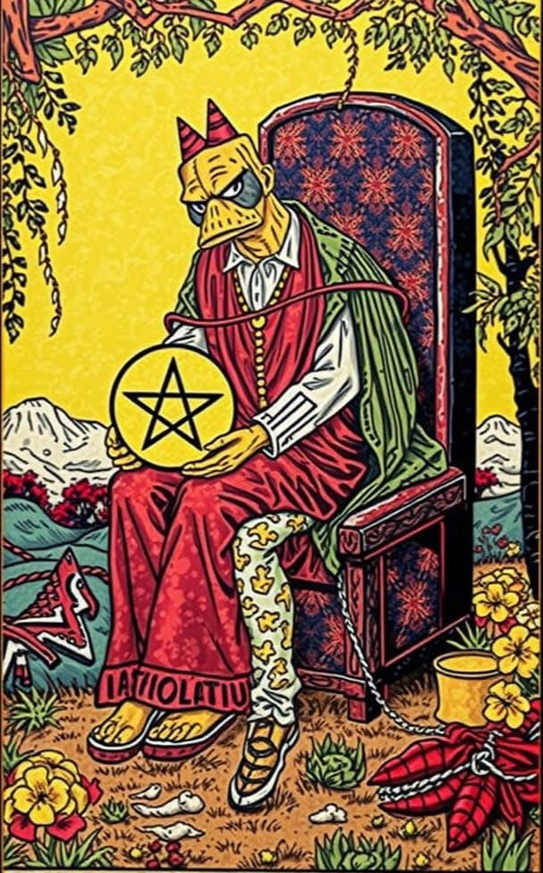 Hyperrealistic Queen of Pentacles TAROT Portraits in Cinemat...