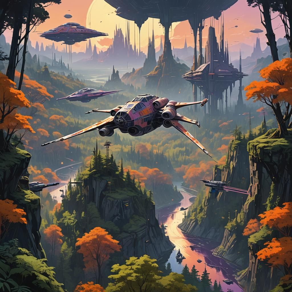 Immersive Star Wars Galaxy Theme Park Concept Art