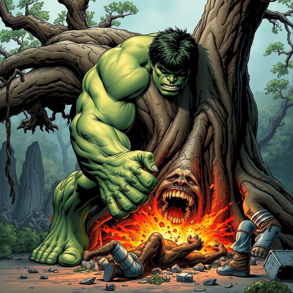Marvel's Incredible Hulk Smashes Abomination in Epic Battle