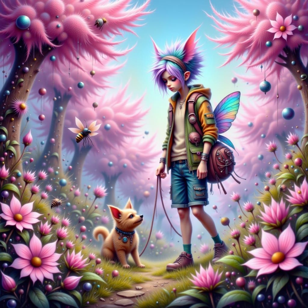 Bumble Bee Nap in Pocket, Fantastical Realism