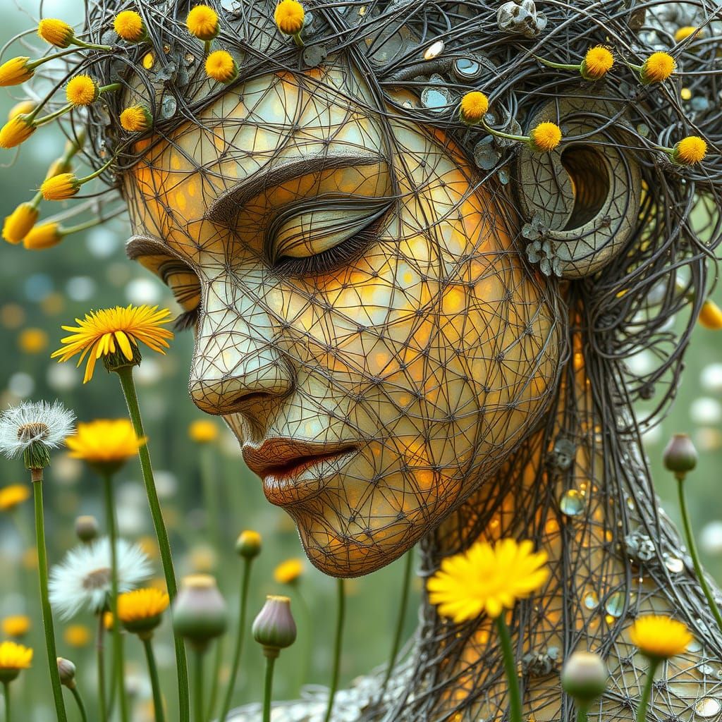 Ephemeral Eco-Art: Woman of Strings and Garden