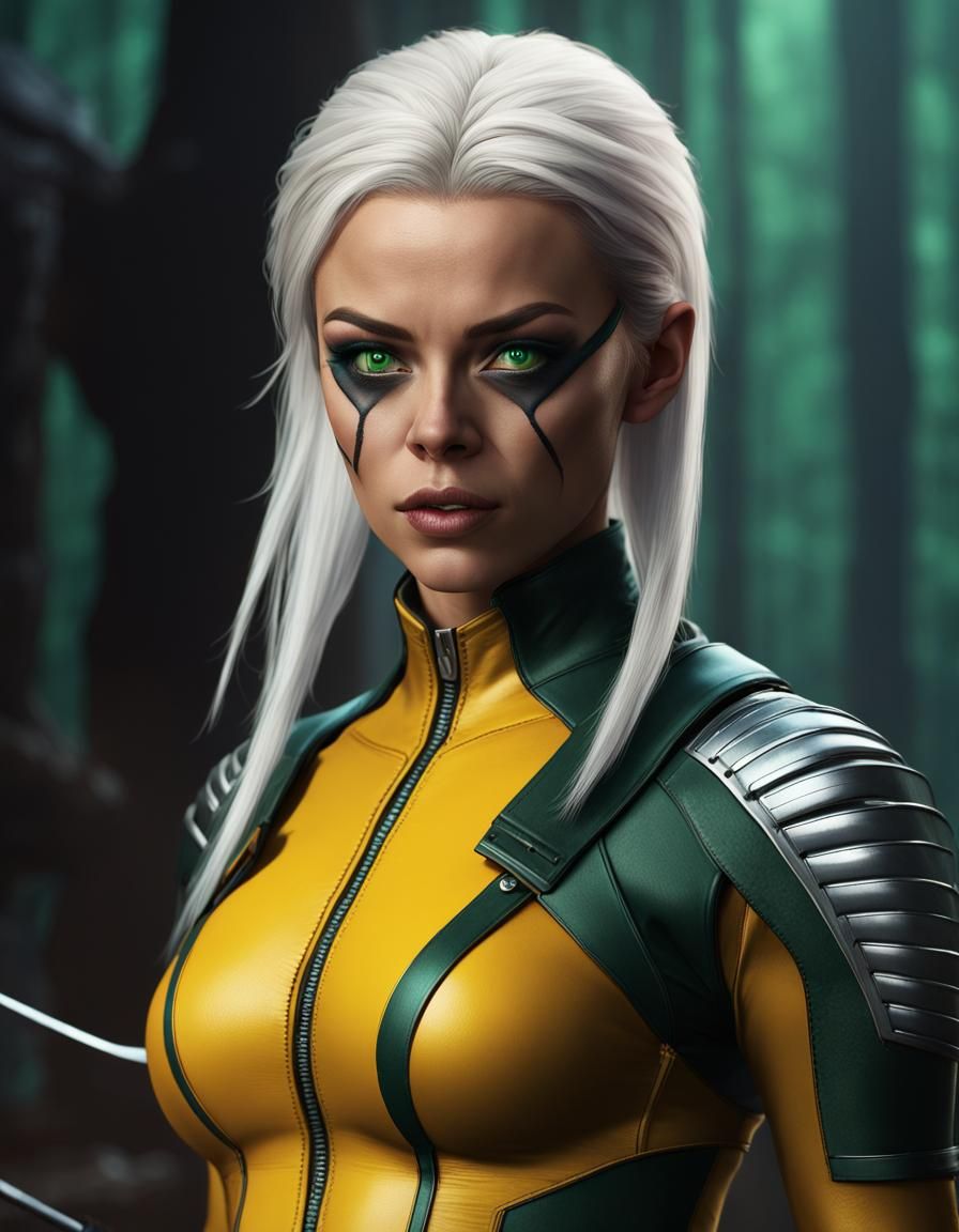 Liv Morgan as rogue from Wolverine and The X-Men