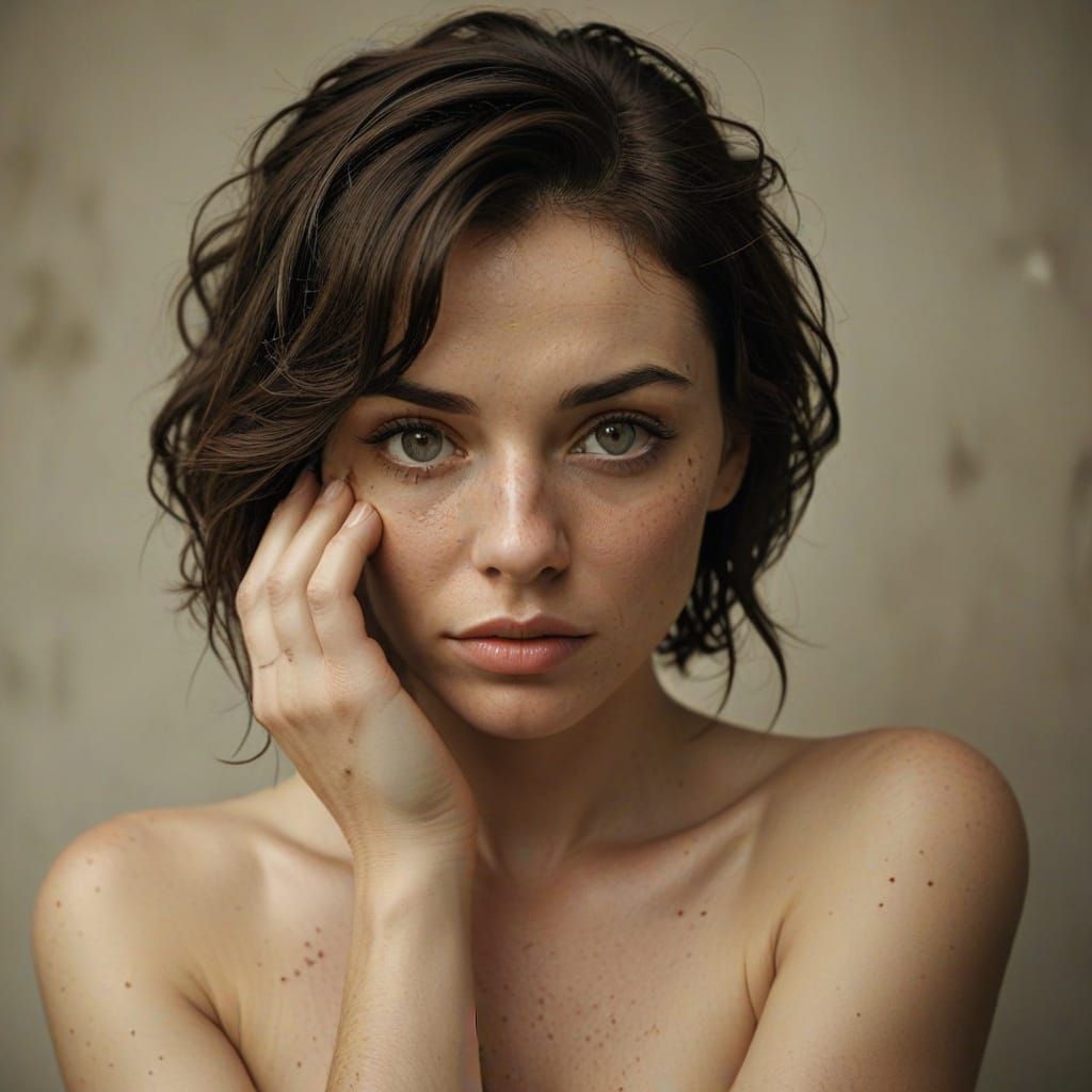 Intimate Portrait of a Woman in Soft Focus