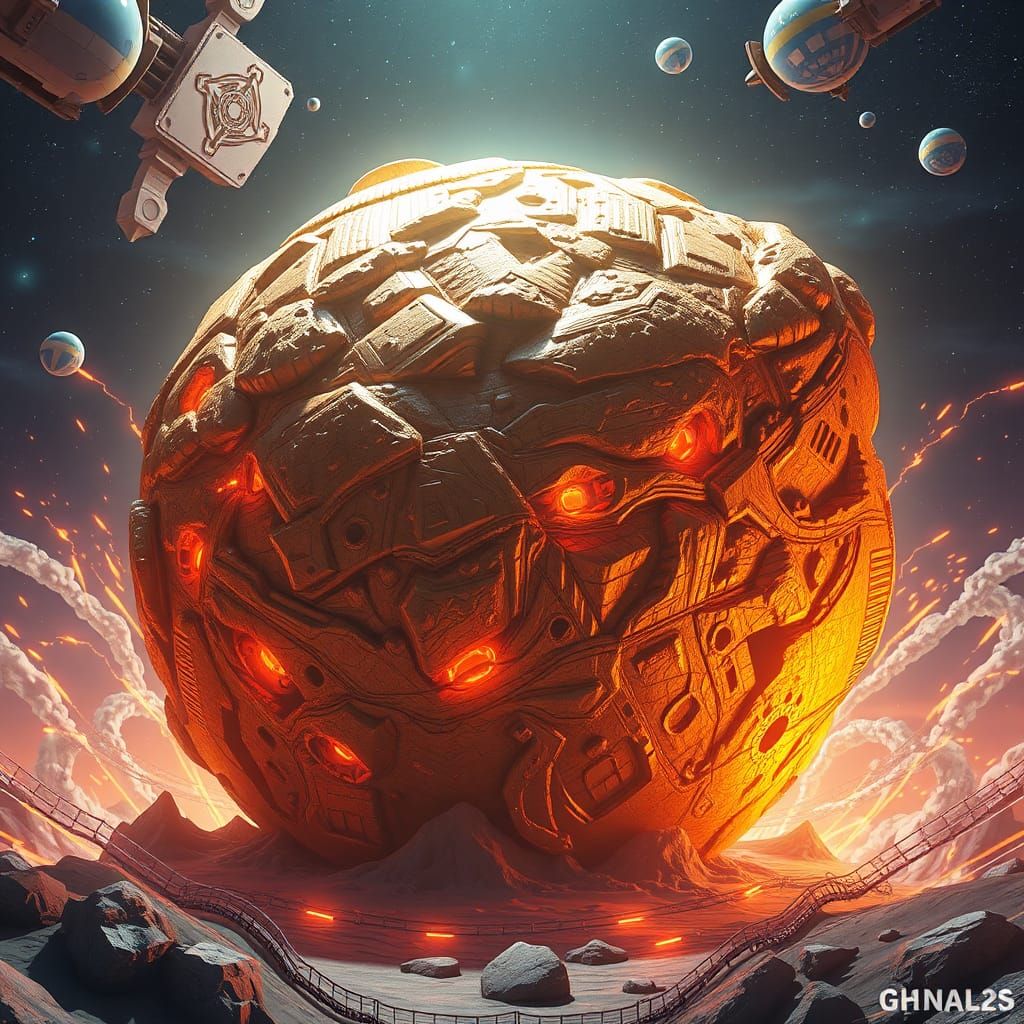 Goldorak Meteor in 3D Anime Style