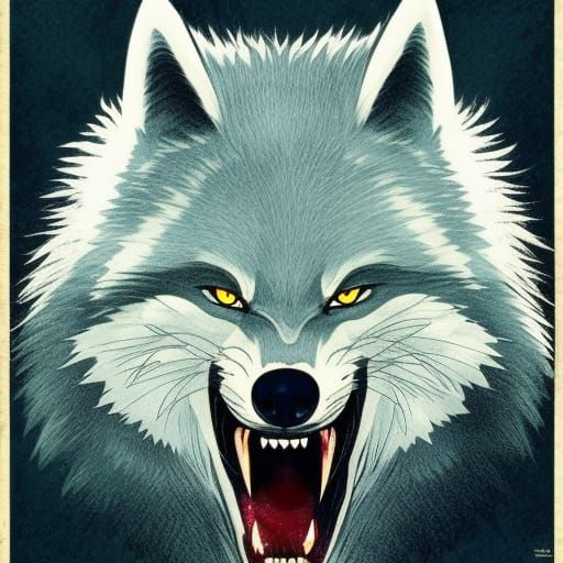 The Wolf of Death: Studio Ghibli Anime Visual