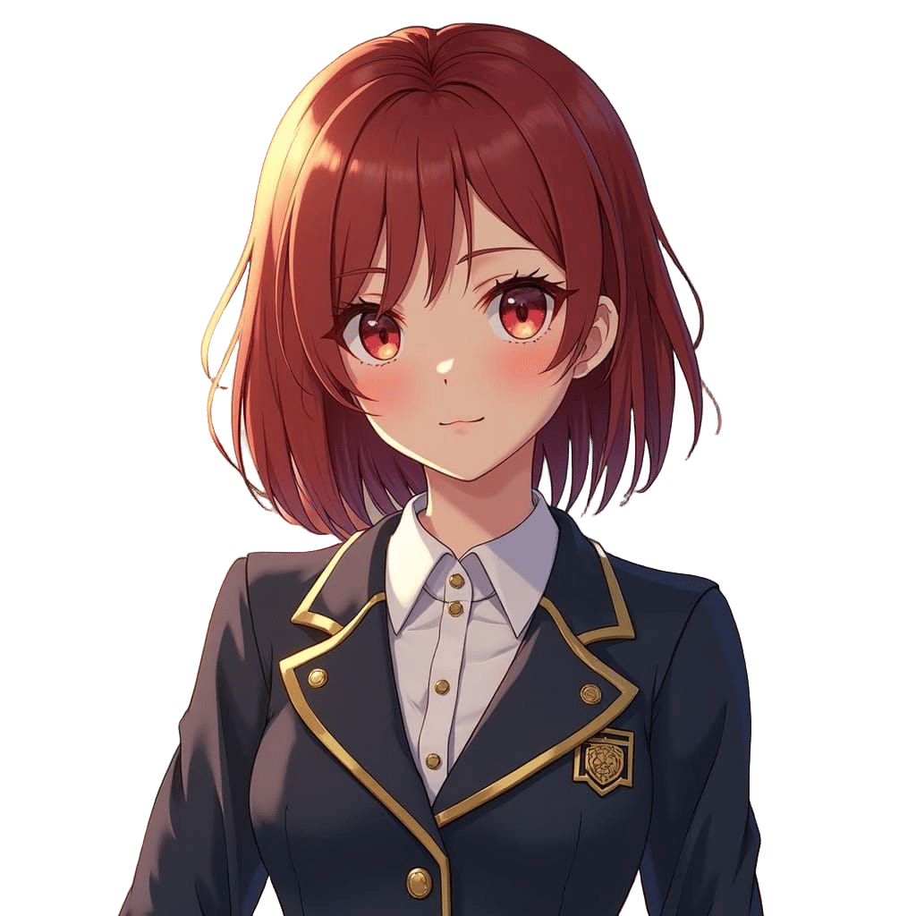 Anime-Style High School Student Council President