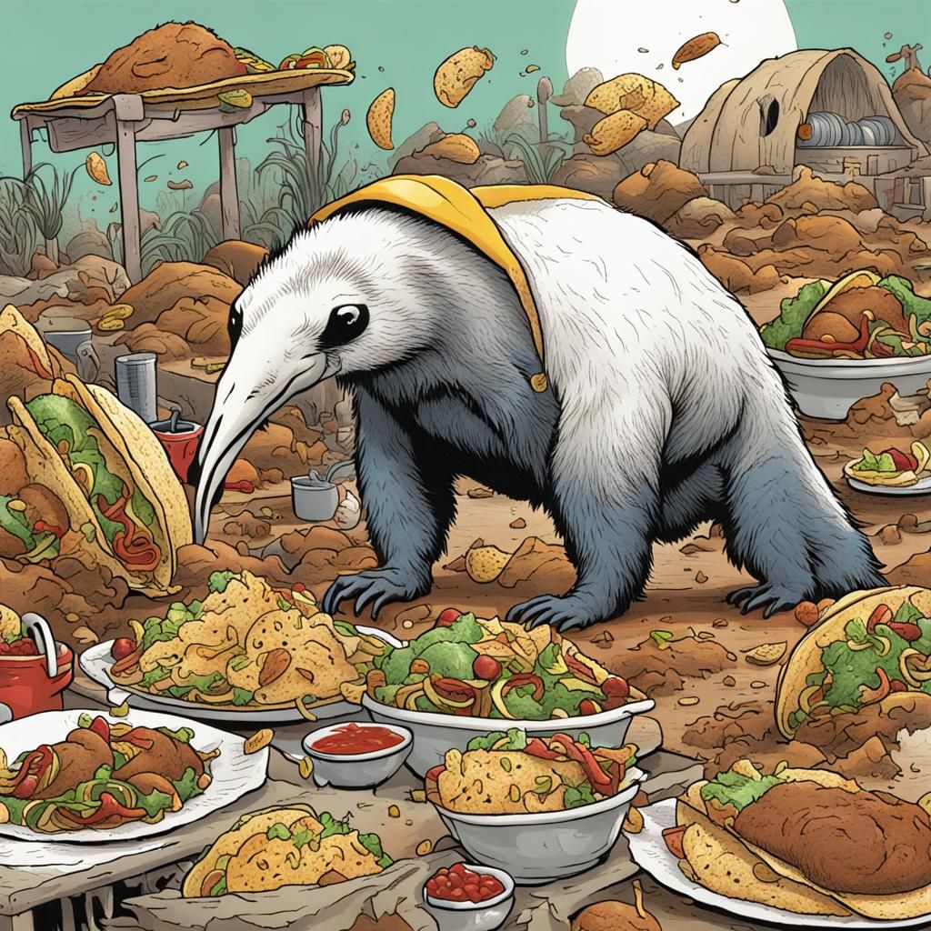 Anteaters Cause Chaos on Taco Tuesday, Comic Style