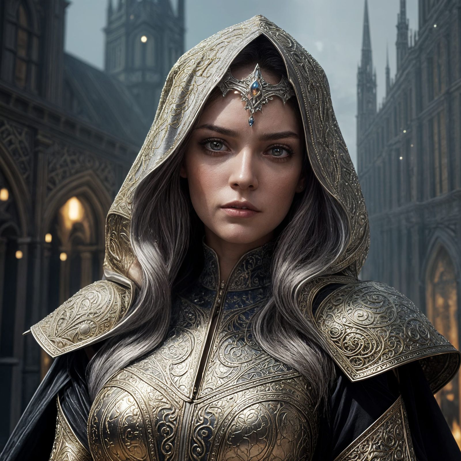 Medieval Warrior Rogue in Splendid Armor